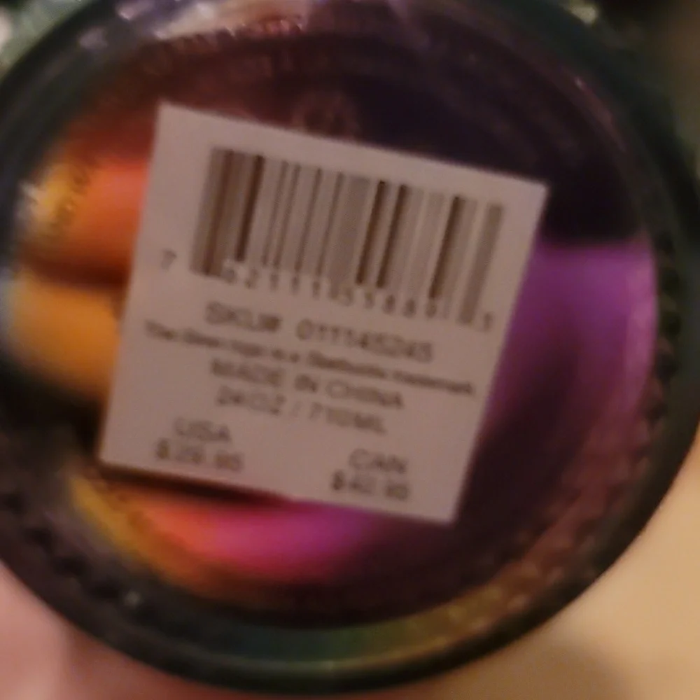 Starbucks Halloween 2023 Oil Slick Rainbow Iridescent Tumbler Venti Sized - Picture 10 of 10